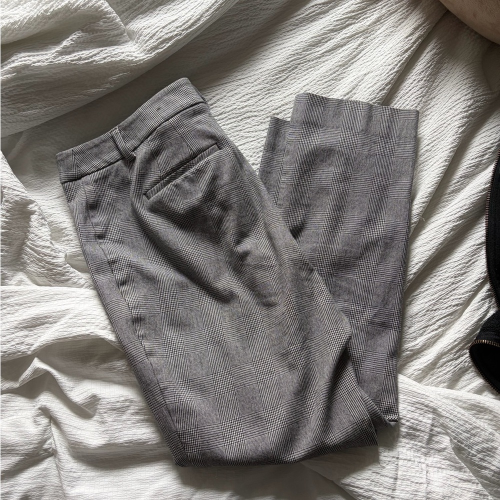 Talbots High Waist Plaid Dress Pants